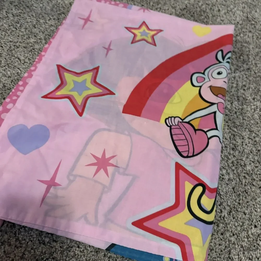 Vintage Dora The Explorer Monkey Boots Pillowcase Standard Graphics Both Side